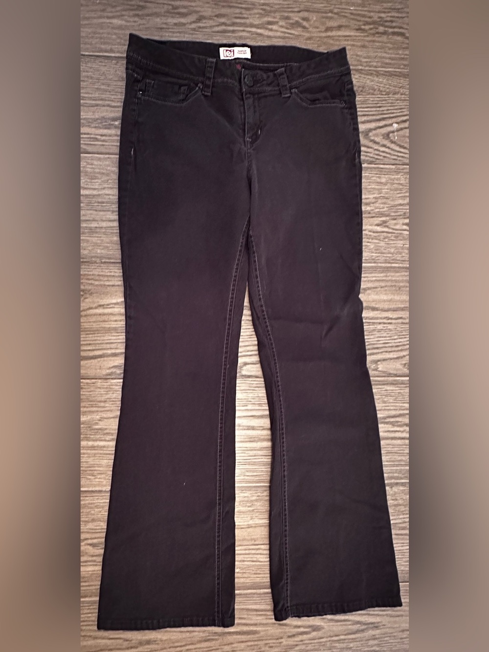 lei Black Boot Cut Pants